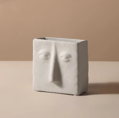 Ceramic Face Vase
