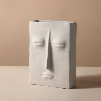 Ceramic Face Vase